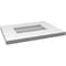 Ekena Millwork Vertical Surface Mount PVC Gable Vent: Non-Functional, w/ 3-1/2"W x 1"P Standard Frame, 16"W x 12"H GVPVE16X1201SN - alternate 3